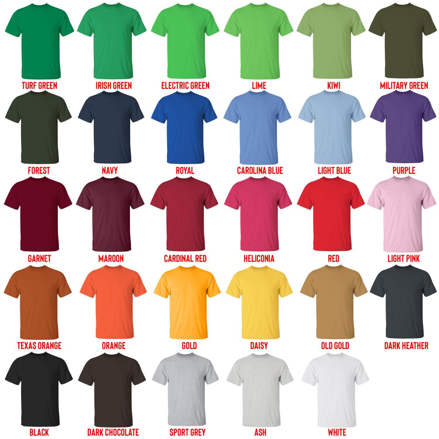 t shirt color chart - VivziePop Shop